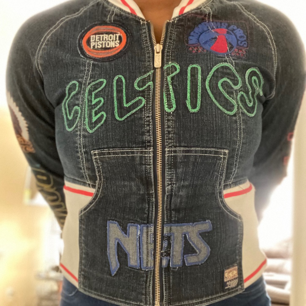 Vintage NBA team jean jacket